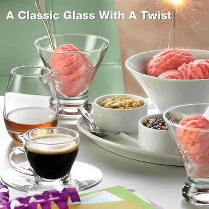 Mfacoy Martini Glasses Set of 9, Crystal Cocktail Glasses 8 Ounces, Hand Blown - Image 6