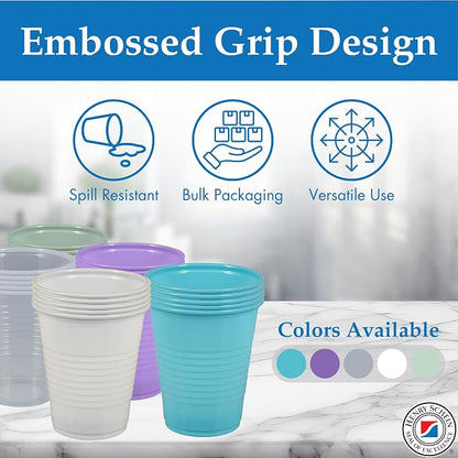 Henry Schein 5 Oz Plastic Disposable Dental Cups, 1000 Ct | Embossed Grip - Image 2