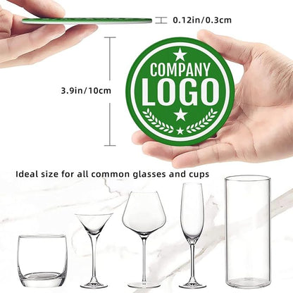 Custom Leather Coasters with Logo - Image 8
