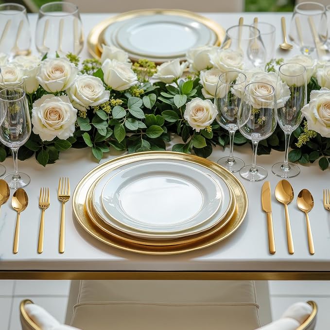 Gold Silverware Set, 40 Piece Flatware Cutlery Set - Image 5
