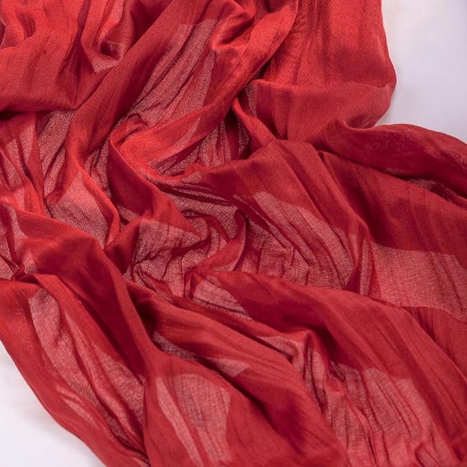 2 Pack Red Cheesecloth Table Runner 10ft Boho Gauze Annniversary Decor | - Image 4