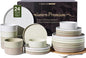 Dinnerware Set for 8, Ceramic Plates & Bowls by FamiwarePremium