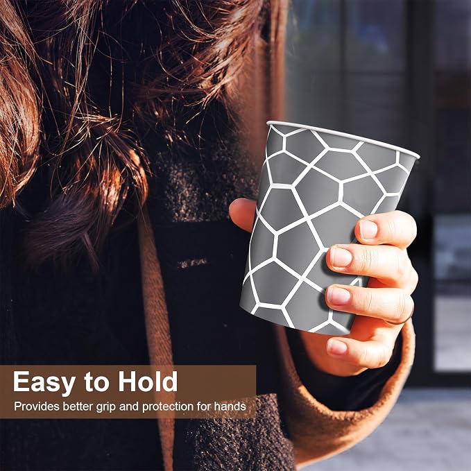 240 Count 10 oz Paper Cups, Versatile Disposable Drinking Cups | Hot and Cold - Image 7