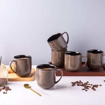 LERATIO Ceramic Coffee Mugs Set of 6, 12oz Handmade Coffee Mugs Set | Large - Image 7