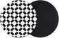 Black White Minimalist Coasters Set of 2, Absorbent Coasters by Unknown