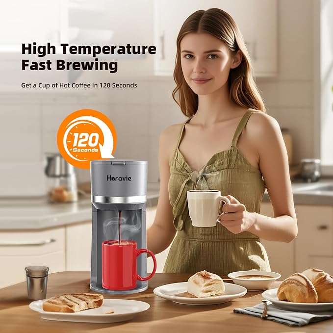 Horavie Mini Single Serve Coffee Maker - Image 3