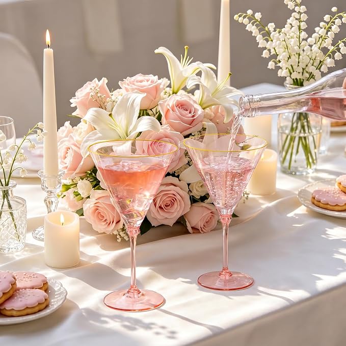 12 Pcs Plastic Martini Glasses - Image 5