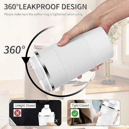 Insulated Travel Coffee Mug, Stainless Steel Coffee Cup - Image 4