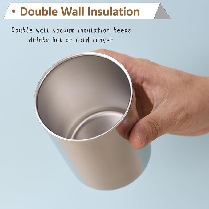 2‑Pack Stainless Steel Double Wall Cups - Image 4