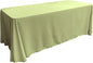 LA Linen Polyester Poplin Washable Rectangular Tablecloth, Stain and Wrinkle Resistant Table Cover 90x156, Fabric Table Cloth for Dinning, Kitchen, Party, Holiday 90 by 156-Inch, Sage