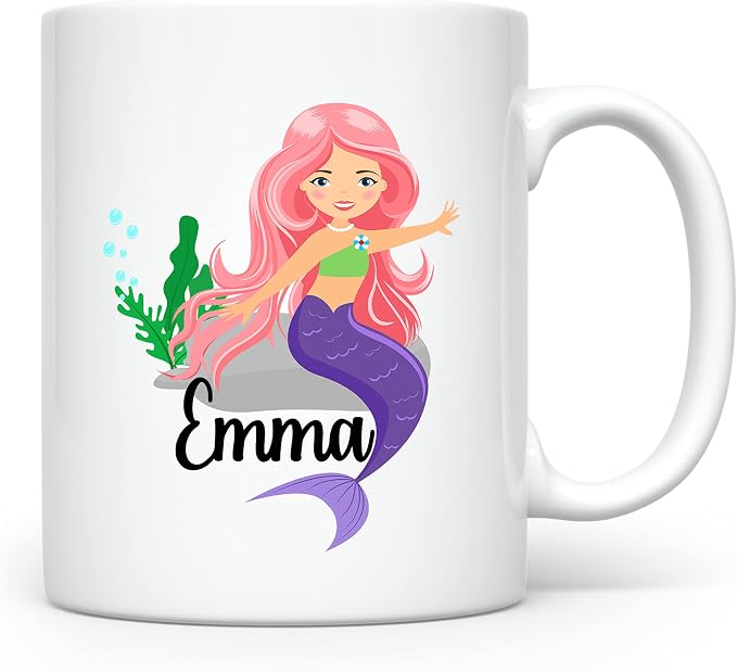 Personalized Mug for Kids, Girls | Customized Hot Chocolate, Coffee & Tea Cup | by Homebee