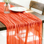 Orange Cheesecloth Table Runner 120 Inches 10 Ft Gauze Table Runner | Summer by LINXTAR