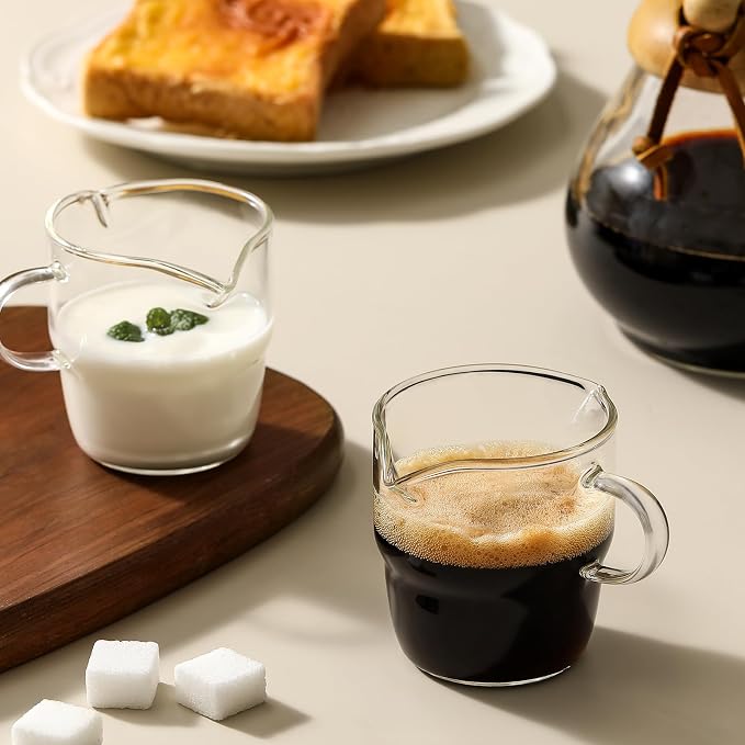 NETANY 6 OZ Espresso Cups Set of 2, Double Spouts Stackable Cups, Espresso - Image 7