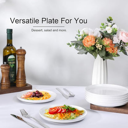 Webbylee Melamine Dessert Plates Set of 6-7.5" Serving Durable Dishes Perfect - Image 5