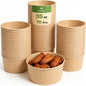 TOPtoper 35 Oz Large Paper Bowls【WITHOUT LIDS】 70 Pack Disposable Soup Bowls by TOPtoper