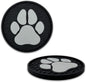 Paw Print Automotive 3D Textured Silicone Coasters (2.6" Diameter) | Universal Fit for All Cars, Trucks, SUVs & More | Non-Slip Durable | Set of 2