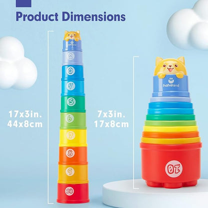 hahaland Stacking Toys for Toddlers 1-3 - Image 8