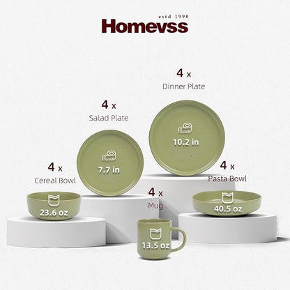 HomeVSS 20-Piece Dinnerware Set - Image 2