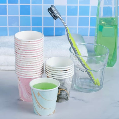 3oz Bathroom Paper Cups, 1200 Pack Small Disposable Cups | Mouthwash Cups - Image 4