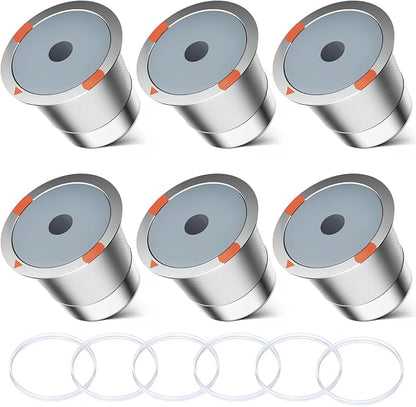 Reusable k Cup Coffee Filters, Universal stainless steel Refillable k Cups by NOALTO