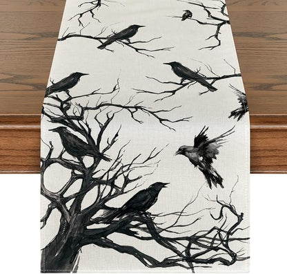 Artoid Mode 210 GSM Halloween Table Runner 13x36 Inch Home Party Decor | by ArtoidMode