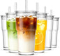 INSETLAN 20 oz Clear Glass Cup by INSETLAN