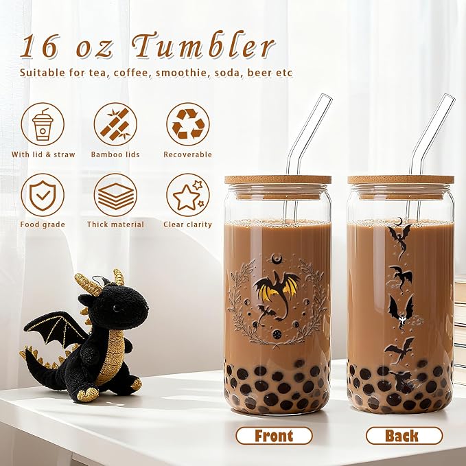 Dragon Gifts for Women Glass Cups - Image 4
