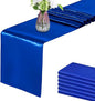 Royal Blue Table Runners, 12x108 Inches, 6 Pack | Satin, Silk and Smooth Fabric by HMQIANG