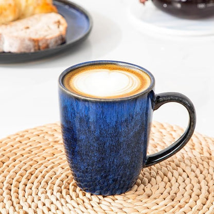 vancasso STARRY Ceramic Coffee Mug Set of 6, 12 Oz Tea Cups - Image 7