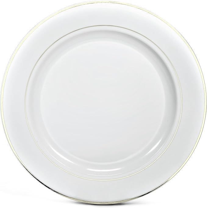 OCCASIONS 40 Pack Gold Charger Plates 12 Inch Disposable Heavy Duty Fancy | by OCCASIONSFINESTPLASTICTABLEWARE