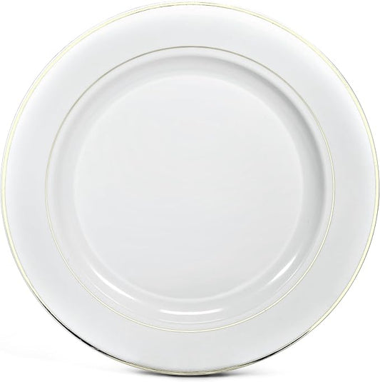 OCCASIONS 40 Pack Gold Charger Plates 12 Inch Disposable Heavy Duty Fancy | by OCCASIONSFINESTPLASTICTABLEWARE