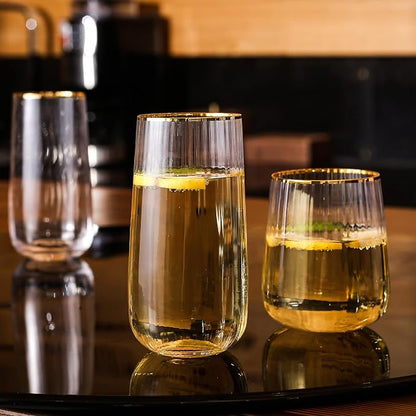 Lysenn Stemless Wine Glasses Set of 4 - Image 6