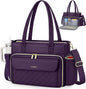 RAINSMORE Teacher Bag for Women, 15.6" Laptop Work Tote, 40oz Cup Holder | by RAINSMORE