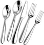 Heavy Duty Silverware Set for 6, Stainless Steel Flatware Cutlery Set | Heavy by ACNUSIK