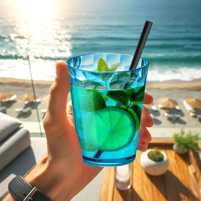 Amazing Abby - Iceberg - 16-Ounce Plastic Tumblers, Plastic Drinking Glasses - Image 2