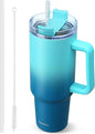 40 oz Tumbler with Handle | Stainless Steel Insulated Travel Mug Iced Coffee by TaroKitc