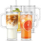 INSETLAN 24 oz Ribbed Glass Tumbler by INSETLAN