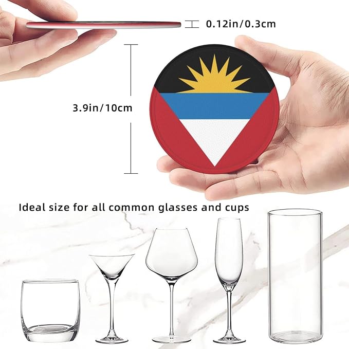 Antigua and Barbuda Flag Coasters - Image 3