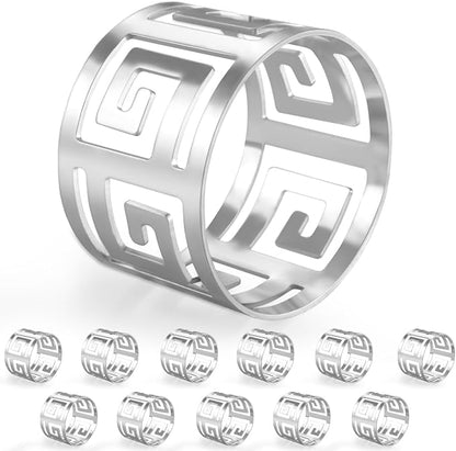 Hollow Out Design Napkin Rings Holder, Exceptional Craftsmanship, by URWOOW