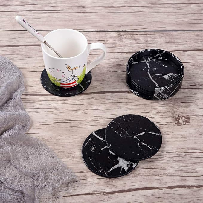 Coaster Round, Coffee Shop, Hotel Non-Slip Drink Pad and Storage Box - Image 4