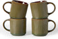 famiware Coffee Mug Set for 4, Star 12 oz Catering Mugs Cup Set by Famiware