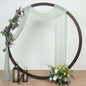 Efavormart 20ft Sage Green Gauze Cheesecloth Wedding Arch Drapery Fabric by efavormart