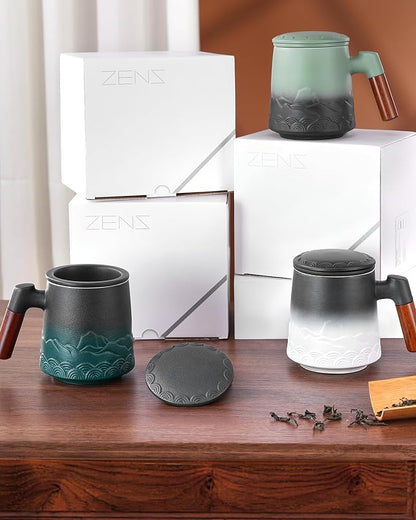 ZENS Tea Mug with Infuser and Lid - Image 8