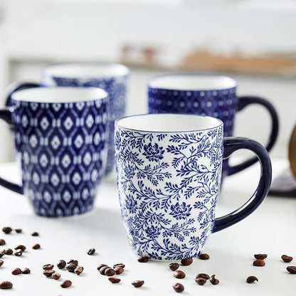 Selamica 16 oz Ceramic Coffee Mugs Set of 6, Ceramic Tea Cup - Image 3