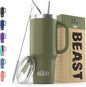 Beast 42 oz Tumbler with Handle Stainless Steel Vacuum Insulated Coffee Ice Cup by GreensSteel