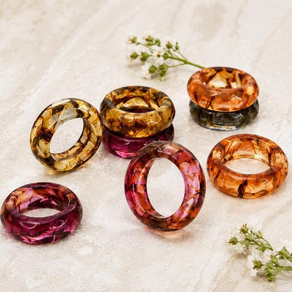 ALPHA Living HOME Spring Pastel Epoxy Napkin Rings - Image 6