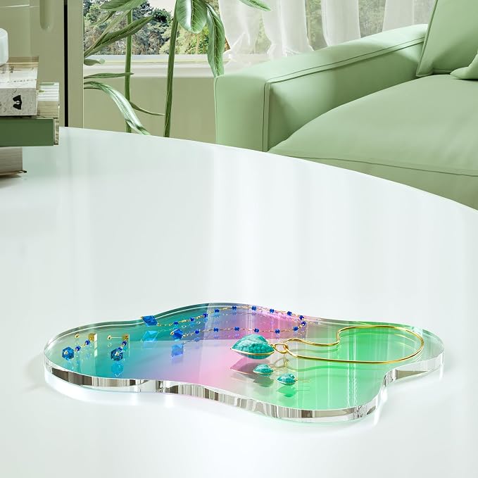 Acrylic Coaster Decorative Plates, Irregular Bar Drink Coaster - Image 3