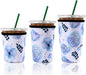 Cobetech Iced Coffee Sleeve Reusable, 3 Pack Neoprene Coffee Cup Sleeves by Unknown