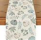 Artoid Mode 210 GSM Fall Table Runner 13x120 Inch Home Party Decor | Blue by ArtoidMode