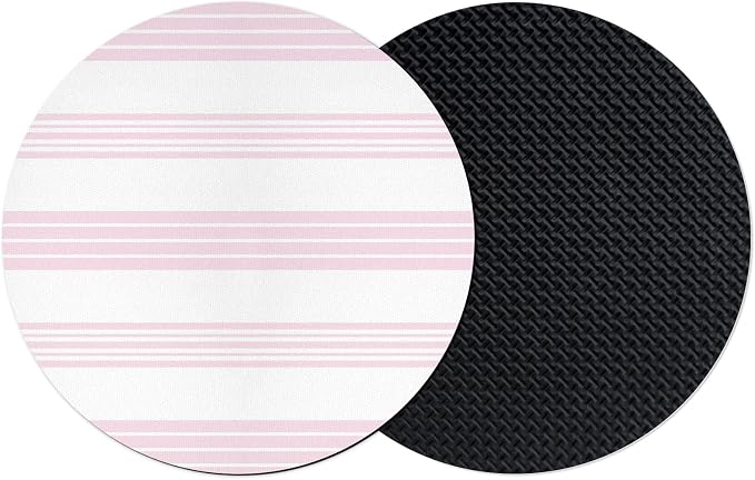 Pink Stripes Coasters Set of 2, Absorbent Coasters by Unknown